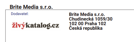 Pozor na živýkatalog.cz zasílaný pod hlavičkou firmy Brite Media s.r.o. Pozor na živýkatalog.cz zasílaný pod hlavičkou firmy Brite Media s.r.o.