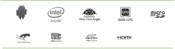 Features icons