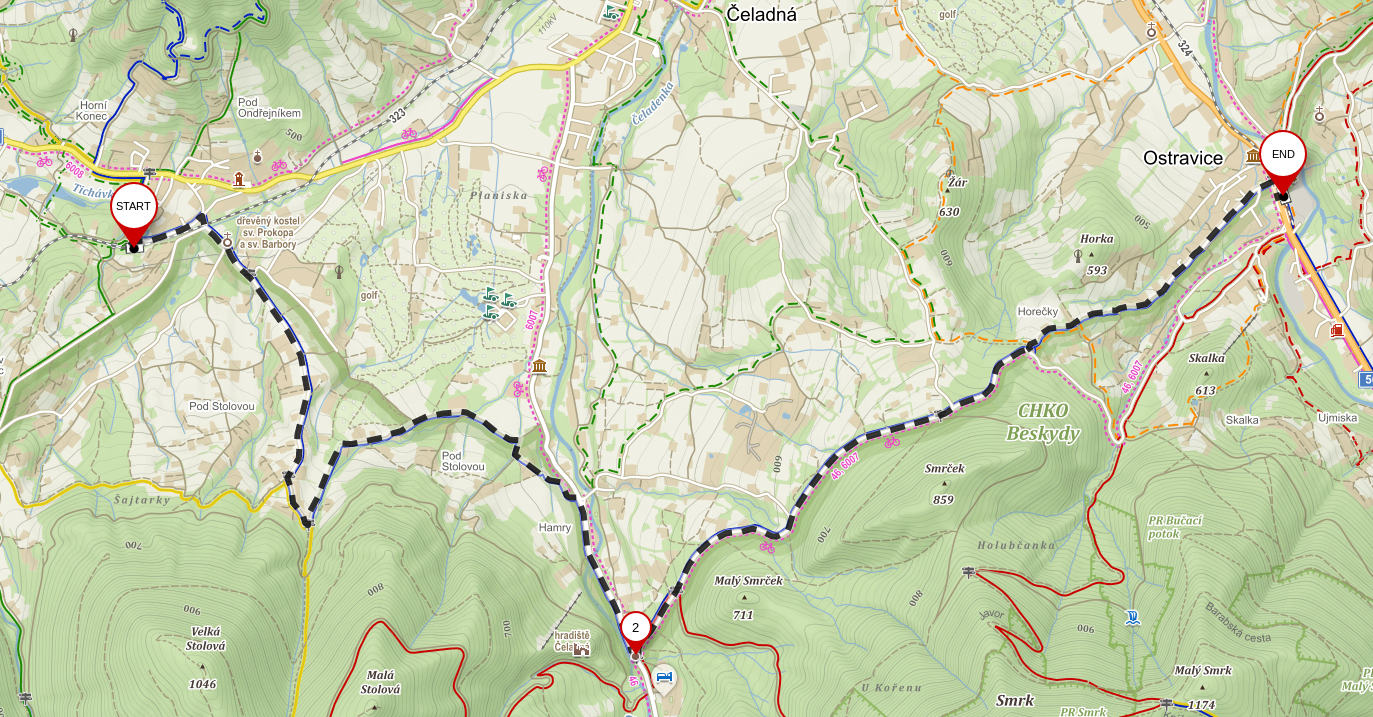 mapa vylet 1