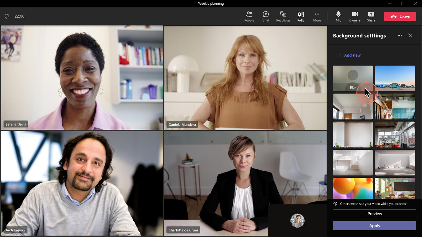 Background blur and effects for Citrix and VMWare