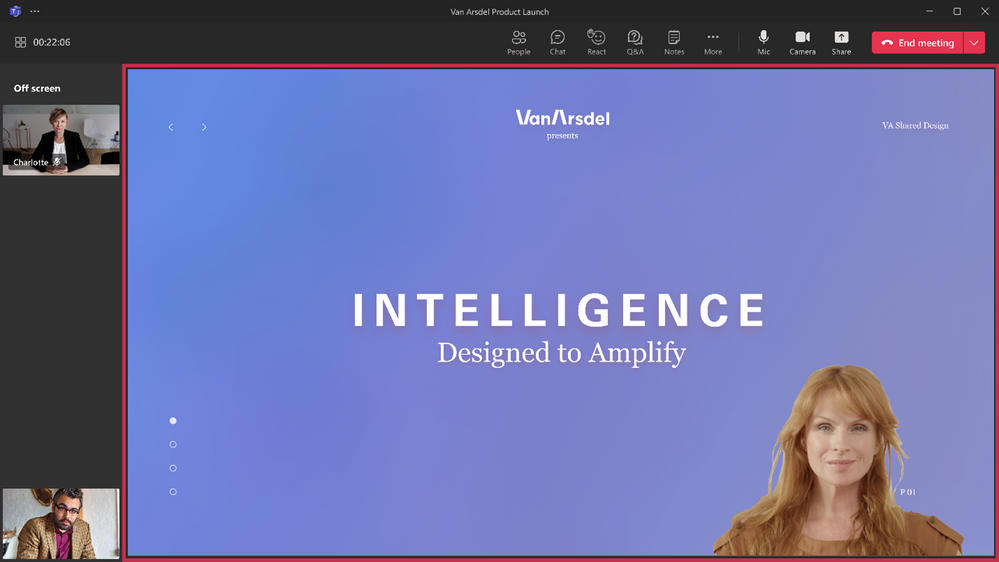 Manage what attendees see in Teams