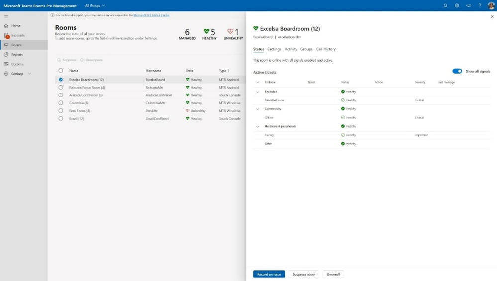 Support for Android devices in the Teams Rooms Pro Management portal