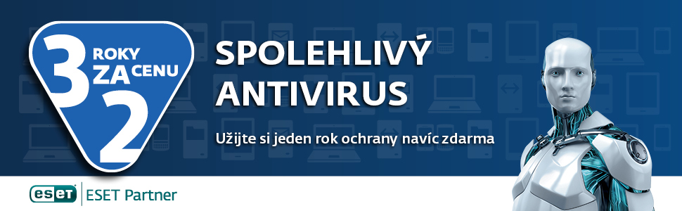ESET - nabídka 3 za cenu 2